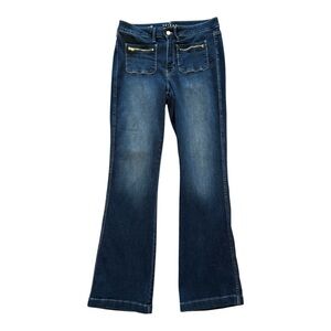 White House Black Market Blue Flare & Wide Leg Jeans